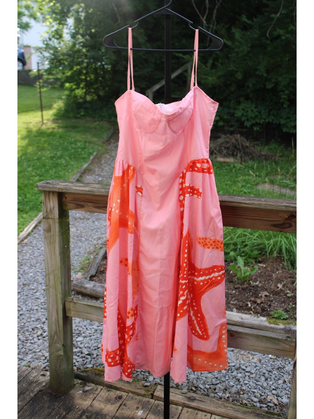 Pink & Orange Starfish Vacation Mini Dress Size 2XL (Fits XL)